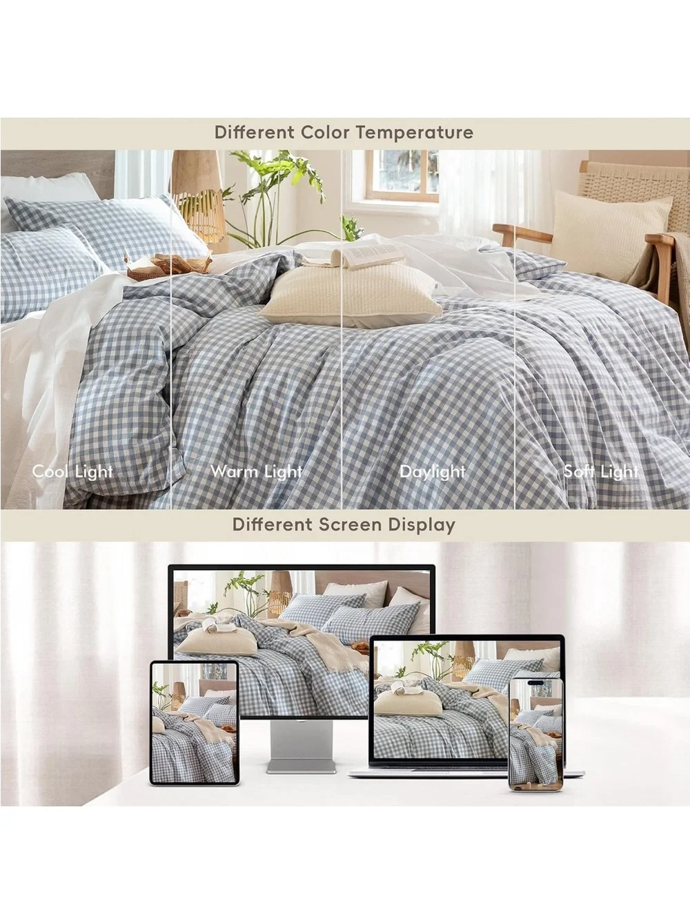 Moomee gingham duvet